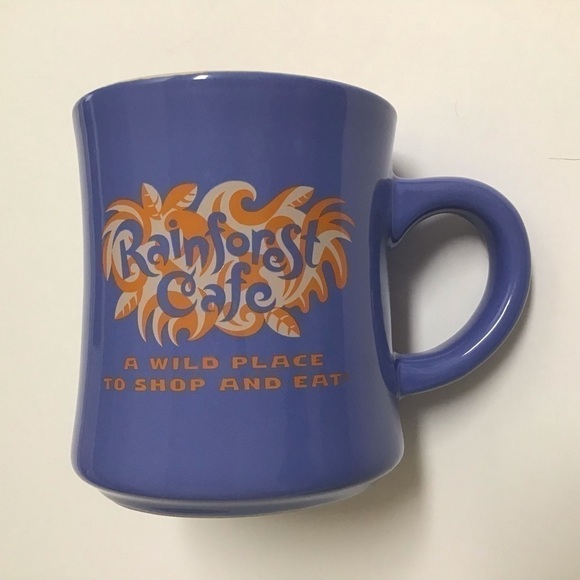 Disney Rainforest Cafe Coffee Mug PAIR A Wild Place To Shop and Eat 1999 Ceramic - Picture 11 of 16